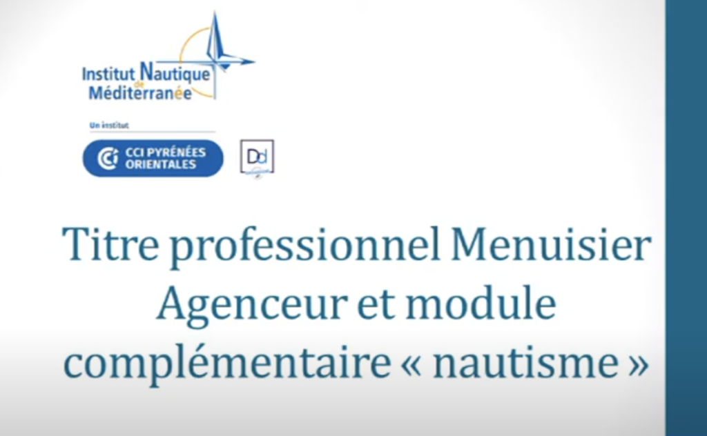Titre Pro Menuisier agenceur avec module complémentaire « nautisme »